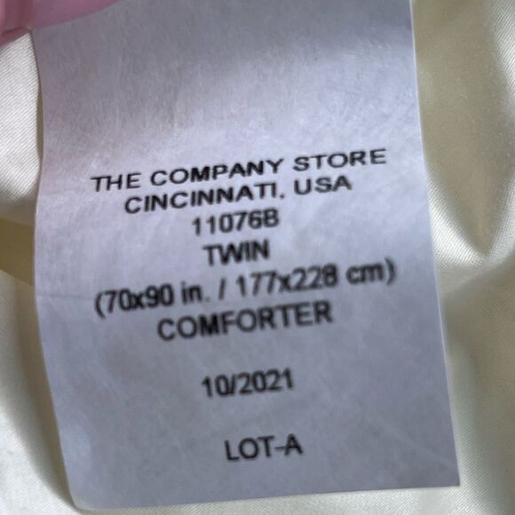 The Company Store Legends Loftaire Olympia Med Warmth Down Alt Comforter Twin XL - Picture 12 of 13